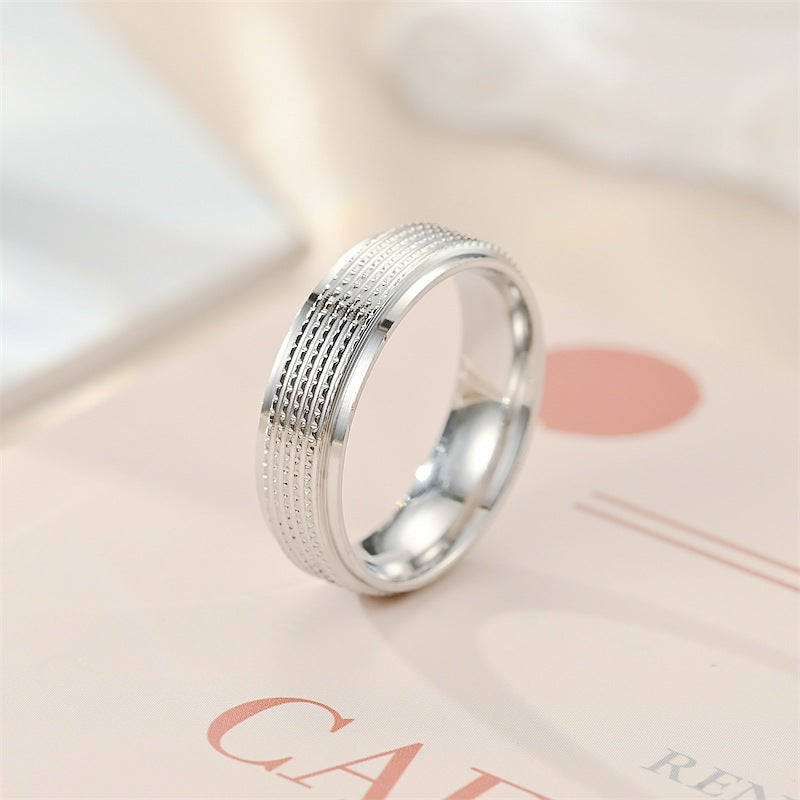 Herren Ring mit elegantem, strukturiertem Oberflächendesign Shop Nory