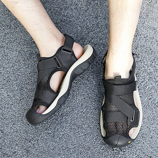Herren Outdoor Sandalen mit rutschfester Sohle und verstellbarem Riemensystem