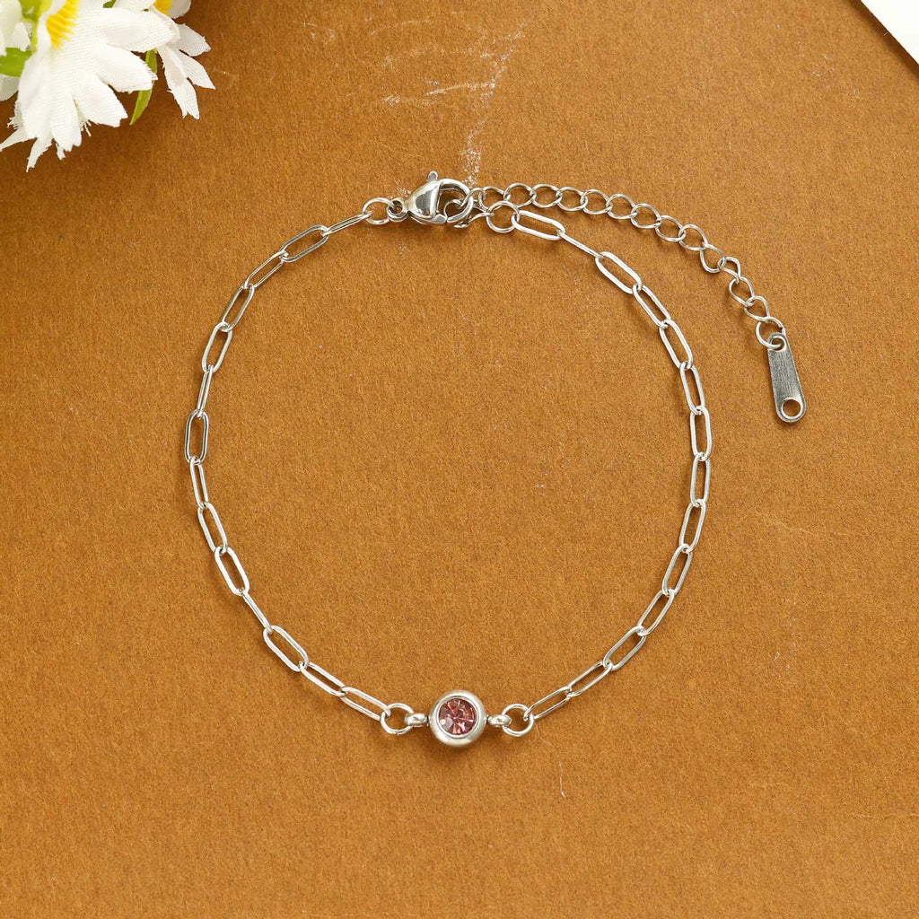 Damen zartes Armband mit funkelndem Kristall Shop Nory
