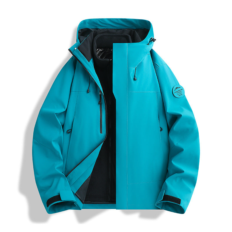 Herren Atmungsaktive, Wasserdichte Softshell-Jacke mit Fleecefutter und Kapuze Shop Nory