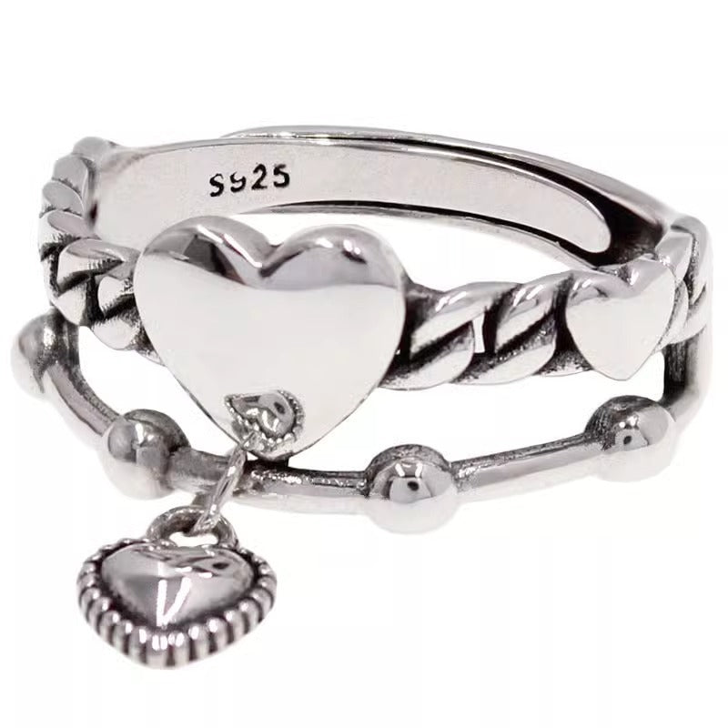 Damen Herzförmiger Ring Shop Nory