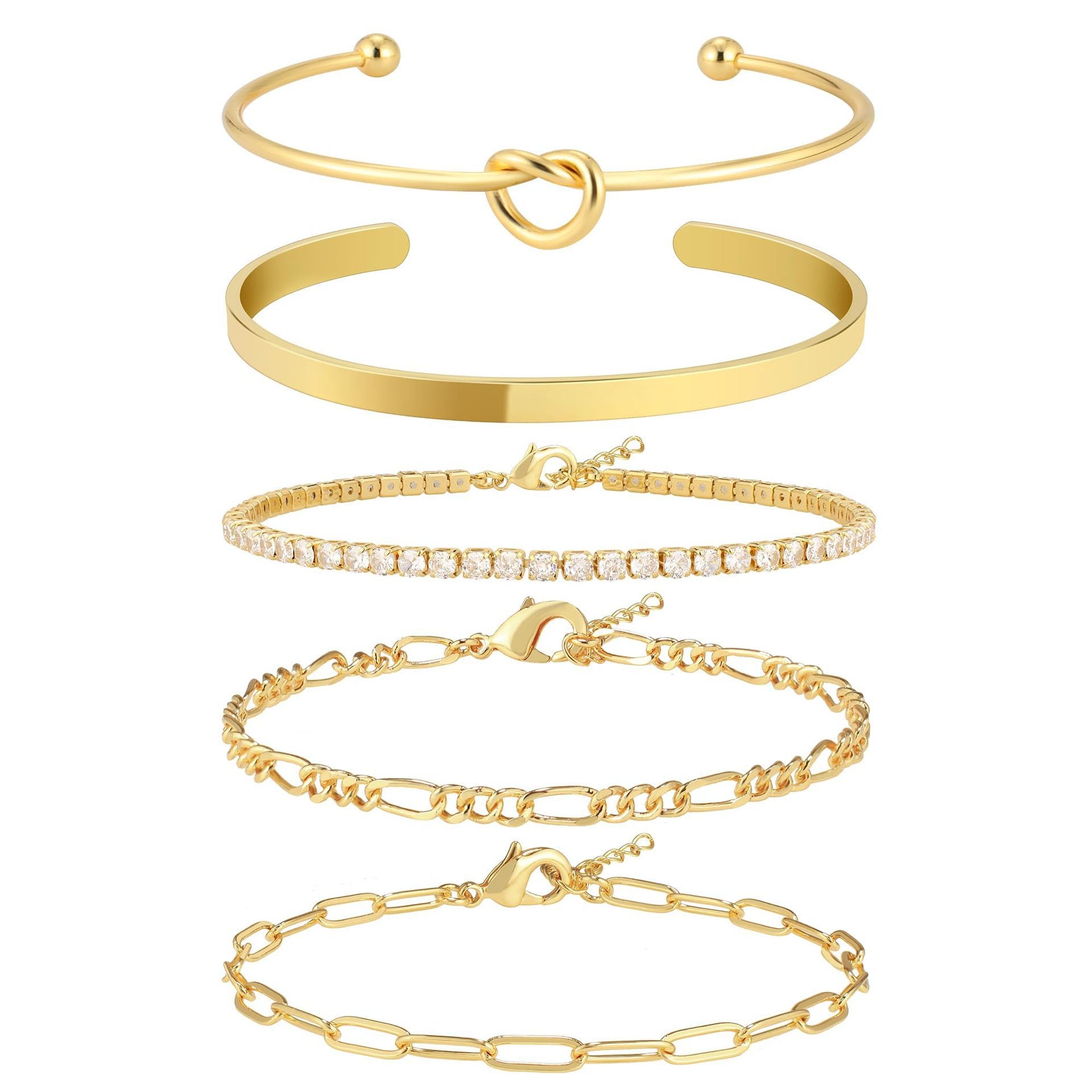 Damen modisches Armband-Set mit funkelnden Kristallen und elegantem Design Shop Nory