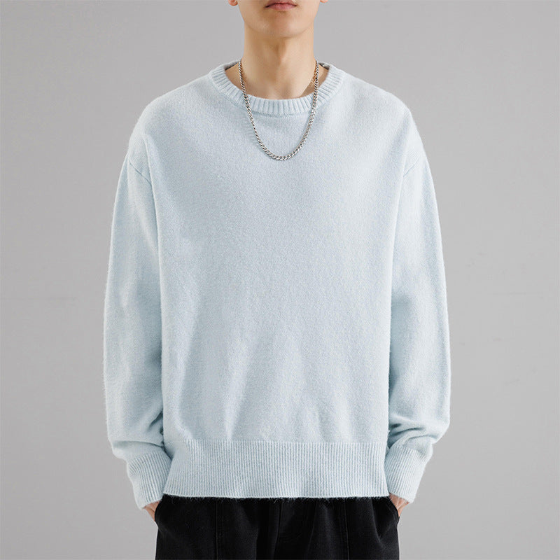 Herren Oversize Rundhalspullover aus weichem Feinstrick Shop Nory