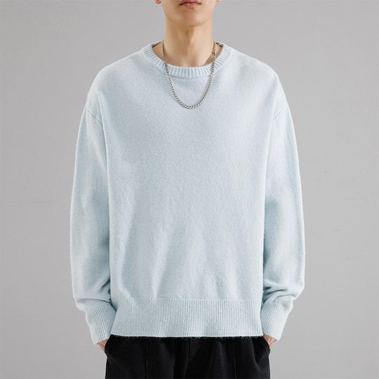 Herren Oversize Rundhalspullover aus weichem Feinstrick Shop Nory