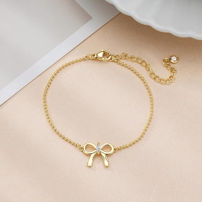 Damen Armband mit elegantem Schleifen-Design und funkelndem Zirkonia-Shop Nory