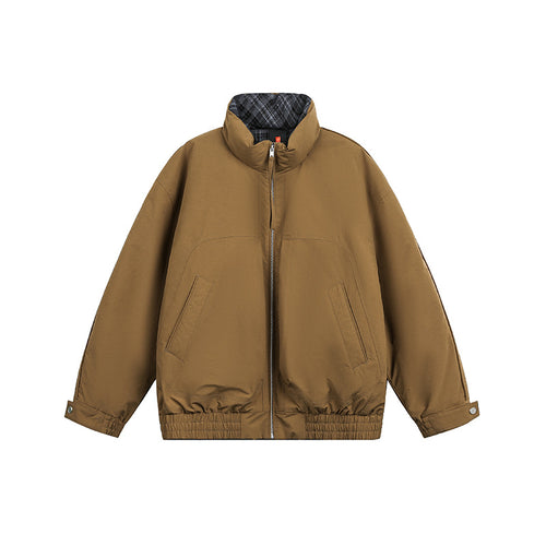 Unisex Oversize Blousonjacke mit Stehkragen und gestepptem Innenfutter Shop Nory