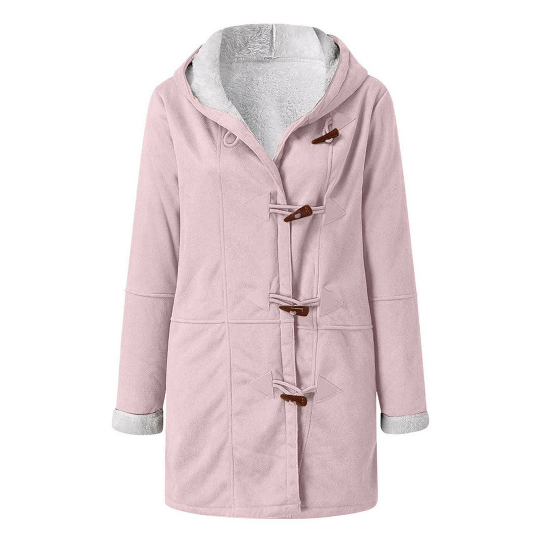 Damen Teddygefütterter Dufflecoat mit Kapuze, Kunstfell-Innenfutter und Knebelverschlüssen Shop Nory
