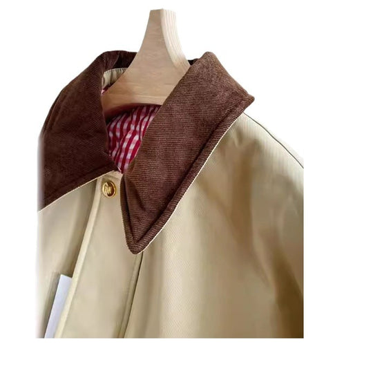 Damen Stylische Übergangsjacke mit kontrastierenden Ellbogenpatches Shop Nory