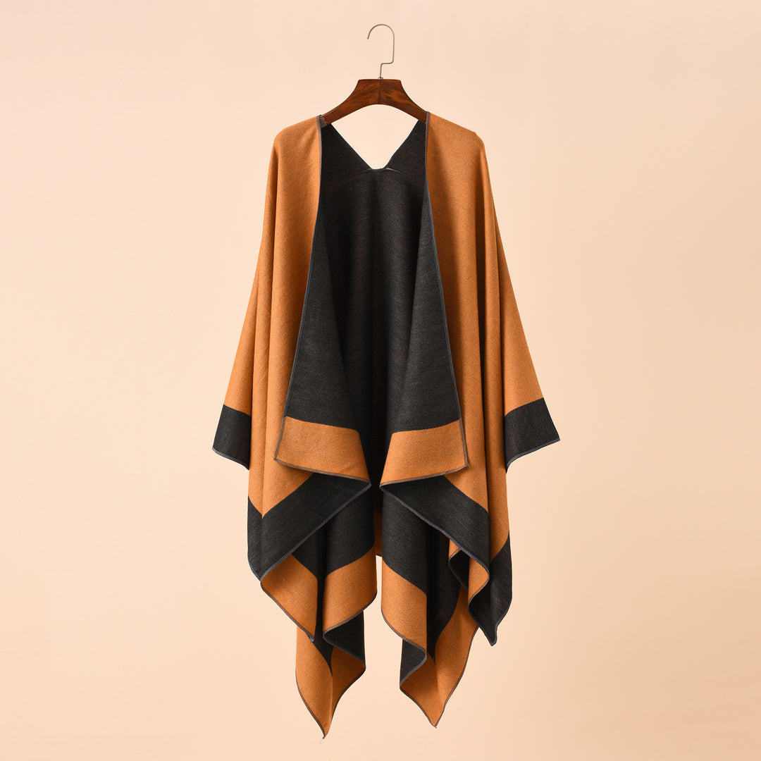Damen Wendeponcho aus feiner Kaschmir-Mischung Shop Nory