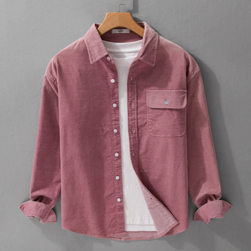 Herren Cordshirt im Overshirt‑Stil mit Brustpatte und entspannter Passform Shop Nory