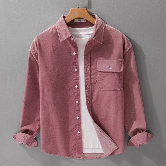 Herren Cordshirt im Overshirt‑Stil mit Brustpatte und entspannter Passform Shop Nory