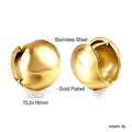 Damen Edelstahl Ohrstecker mit goldplattierter Oberfläche Shop Nory