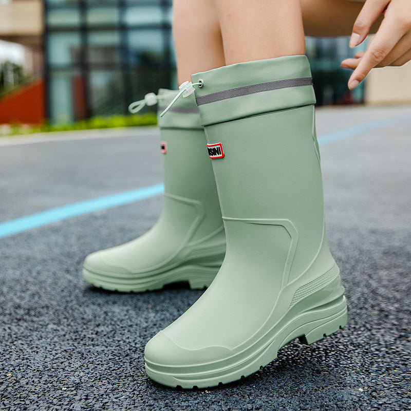 Damen Funktionale Gummistiefel mit verstärktem Knöchelschutz und rutschfester Sohle