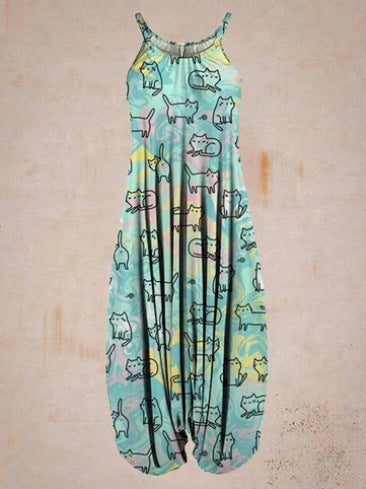 Damen Jumpsuit mit astrologischem Print Shopnory