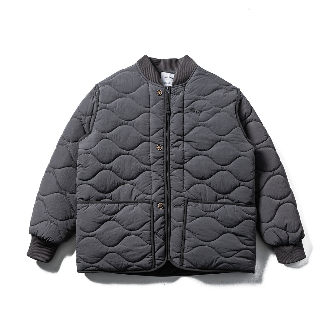 Herren Gestepptes Boxy‑Blouson mit Wellensteppung und Lederpaspel Shop Nory