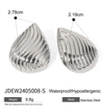 Damen Ohrhänger mit elegantem, geschwungenem Design aus hypoallergenem Edelstahl Shop Nory