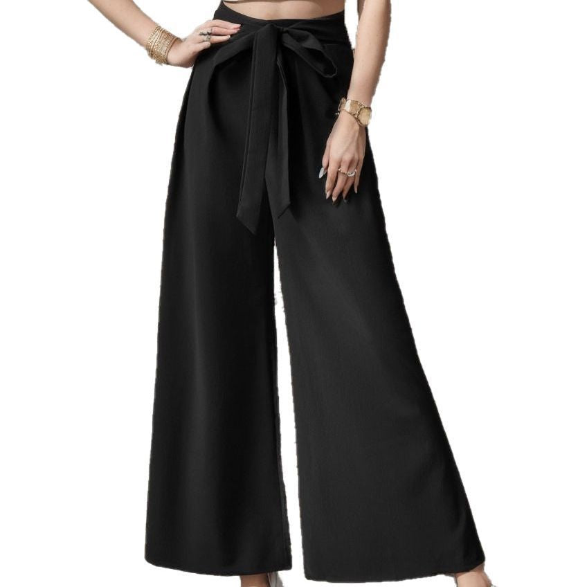 Damen Elegantes Cropped Top mit weitem Hosen-Set Shopnory