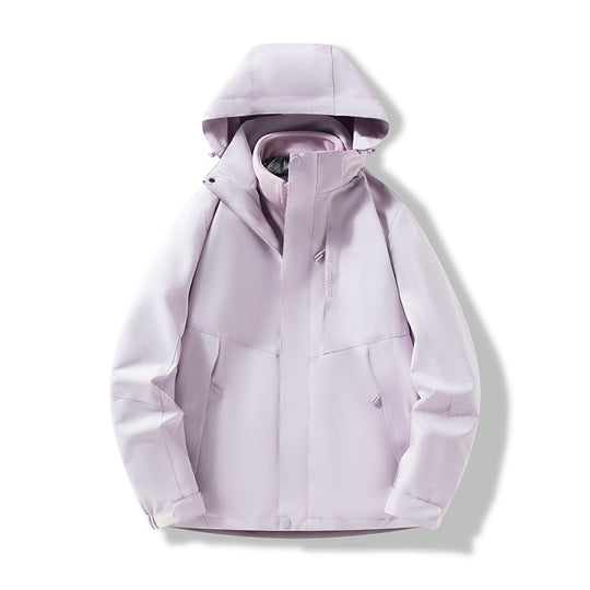 Herren Minimalistische City-Outdoorjacke mit verschweißten Nähten, verstellbarer Kapuze und Thermofutter Shop Nory