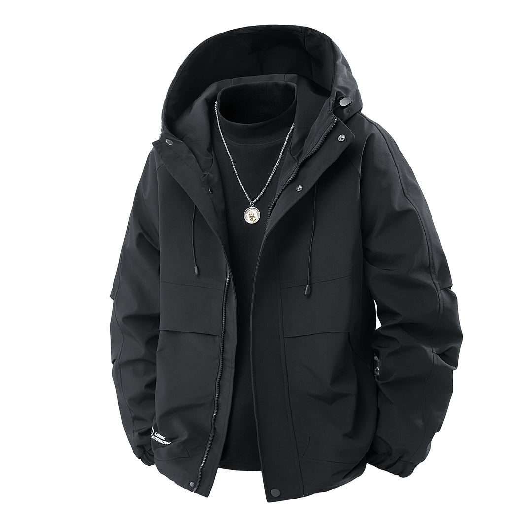 Herren Wasserabweisende urbane Parka‑Jacke mit verstellbarer Kapuze und Multifunktions‑Taschen Shop Nory