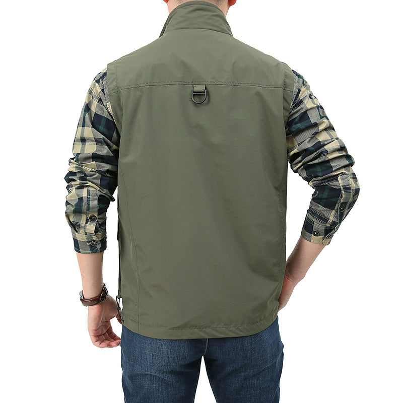 Herren Angler- und Fotoweste mit vielseitigen Taschen und praktischem Verschluss Shop Nory