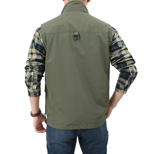 Herren Angler- und Fotoweste mit vielseitigen Taschen und praktischem Verschluss Shop Nory