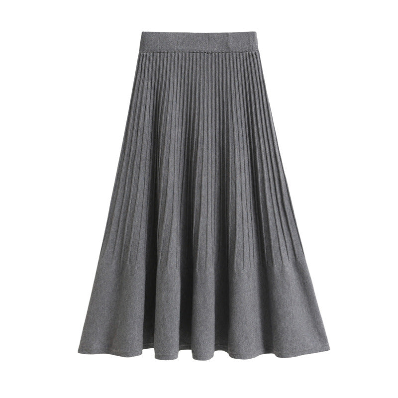 Damen Plissierter A-Linien Rock Shop Nory