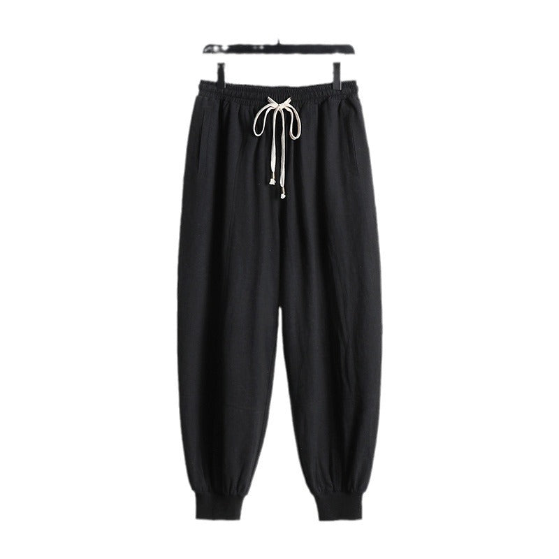 Herren Leichte Baumwoll-Jogginghose mit Kordelzug, Elastischem Bündchen und praktischen Taschen Shop Nory