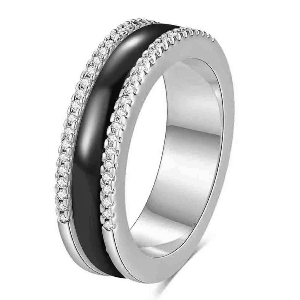 Herren Ring mit kunstvollem Kontrastdesign Shop Nory