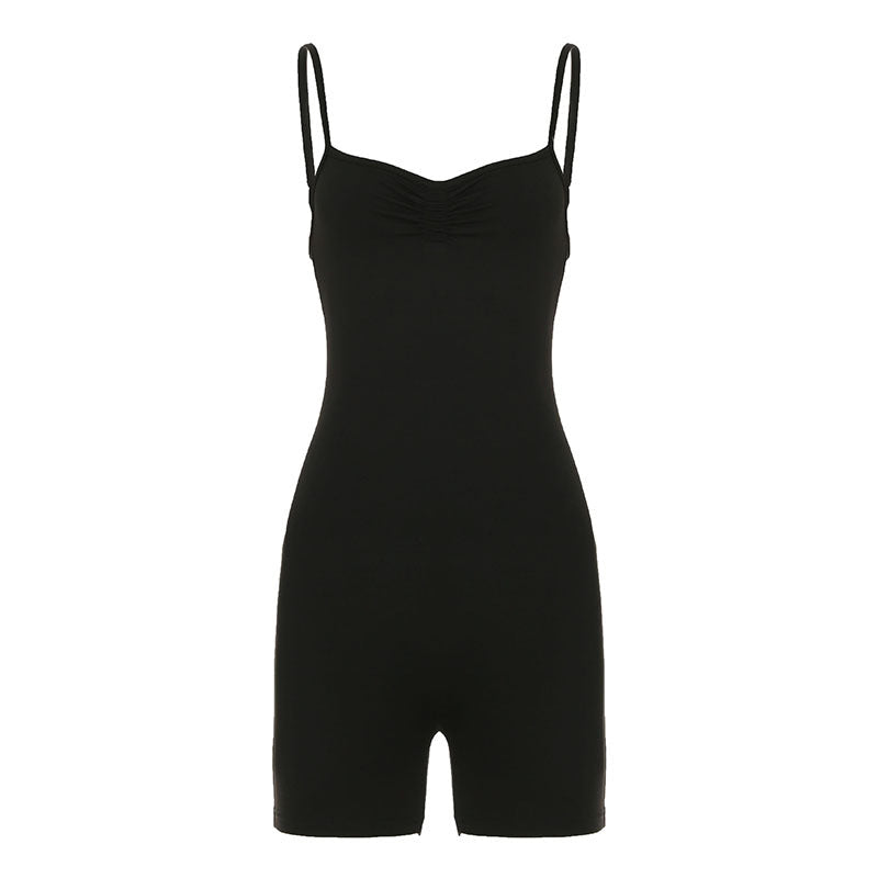 Damen sportlicher Badeanzug mit verstellbaren Trägern und Rüschendetails