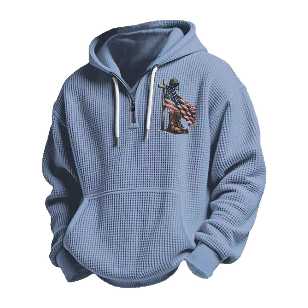 Herren Kapuzensweater mit amerikanischem Flaggenmotiv Shop Nory
