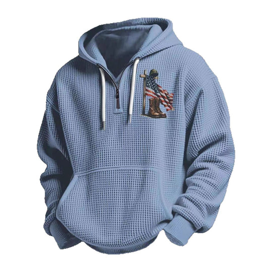 Herren Kapuzensweater mit amerikanischem Flaggenmotiv Shop Nory