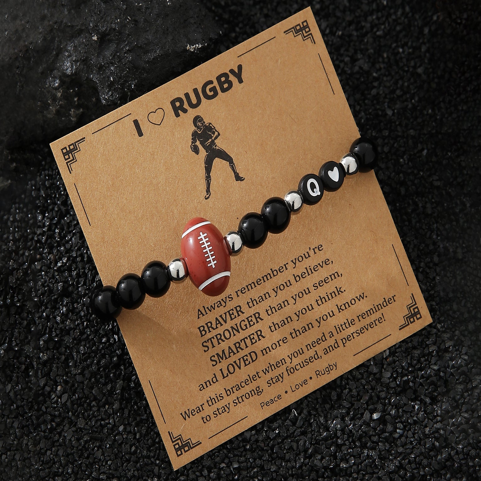 Unisex-Armband mit Rugby-Motiv Shop Nory