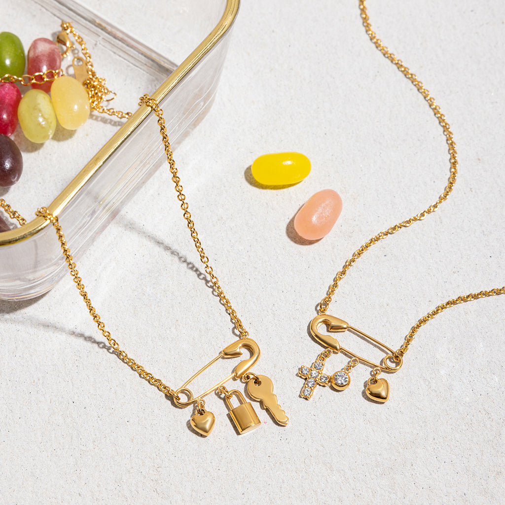 Damen Edelstahl Halskette mit verstellbarem Kettendesign Shop Nory