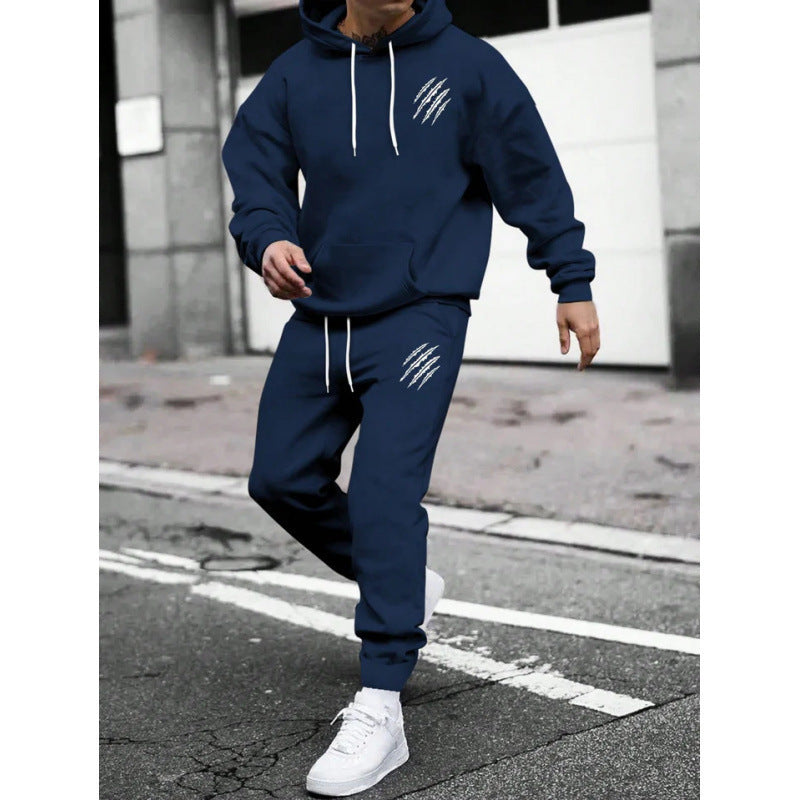 Herren Trainingsanzug mit modernem Grafikdesign und praktischen Taschen