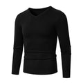 Herren V-Ausschnitt Pullover aus hochwertiger Baumwolle