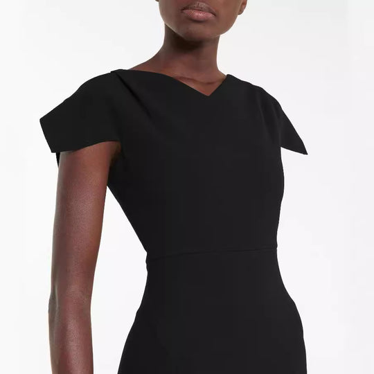 Damen Schlichtes Etuikleid mit taillierter Silhouette und strukturierten Schulterklappen Shop Nory
