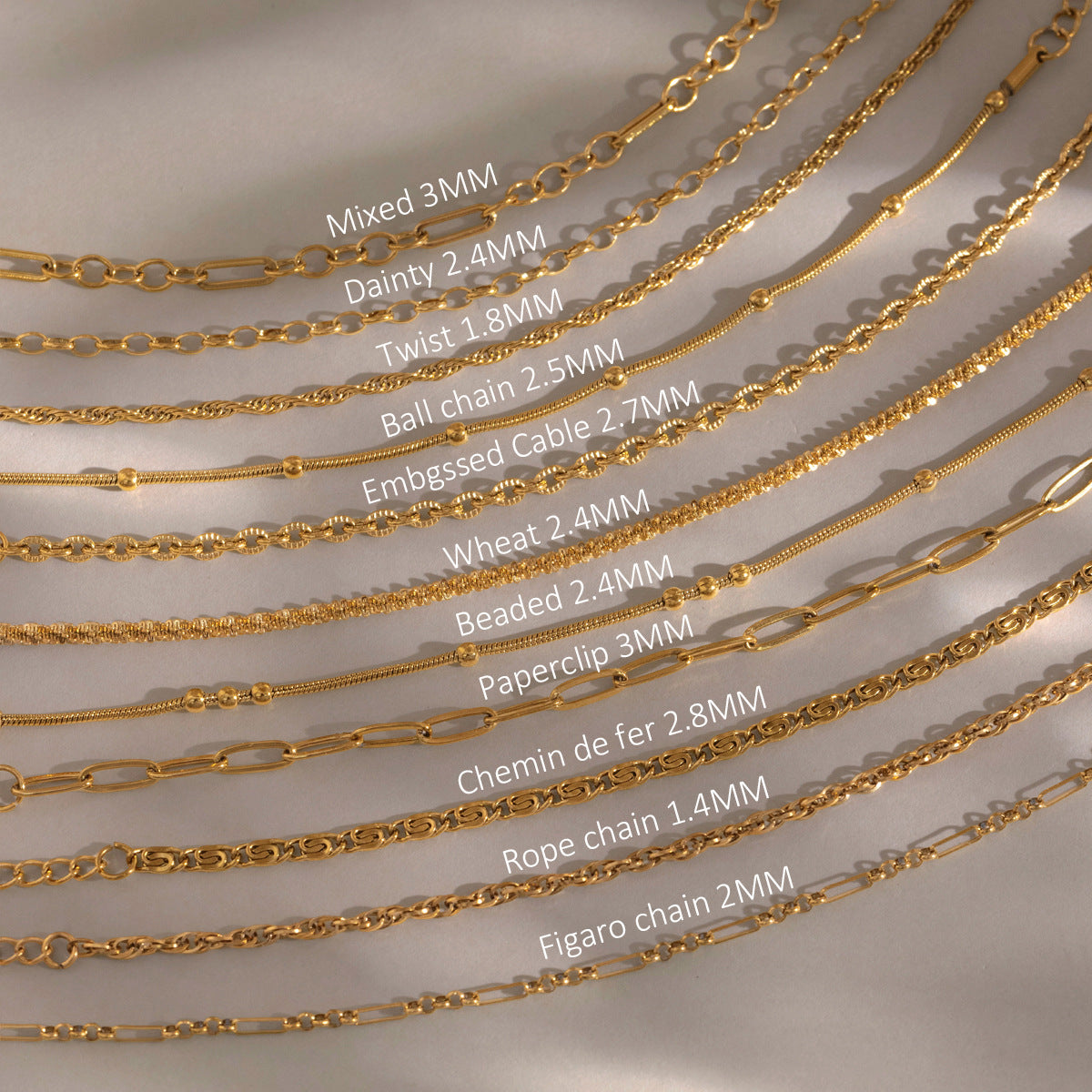 Damen Halskette mit verstellbarem Design aus hypoallergenem Edelstahl Shop Nory