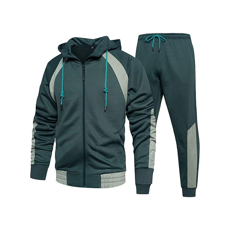 Herren sportliches Trainingsset mit hochwertigem Kapuzenoberteil und bequemen Jogginghosen Shopnory