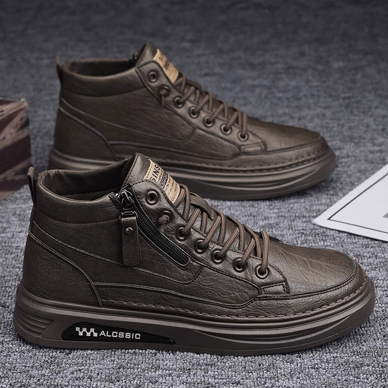 Herren modische High-Top Sneakers mit praktischer seitlicher Reißverschlussöffnung und Hochleistungssohle