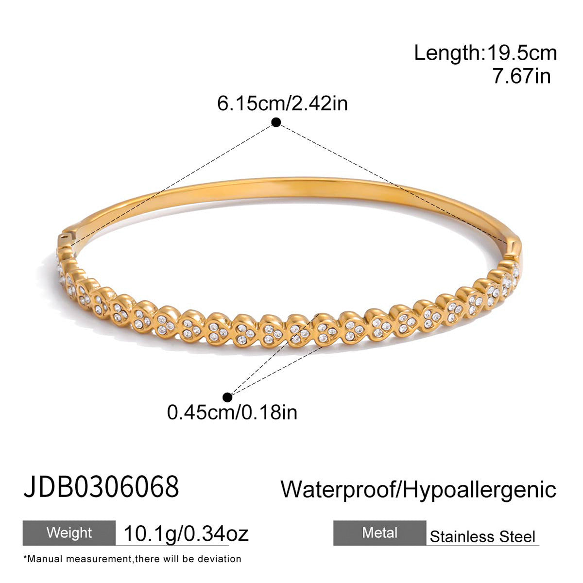 Damen Offenes Armreif mit modernem Knoten-Design aus hypoallergenem Edelstahl Shop Nory