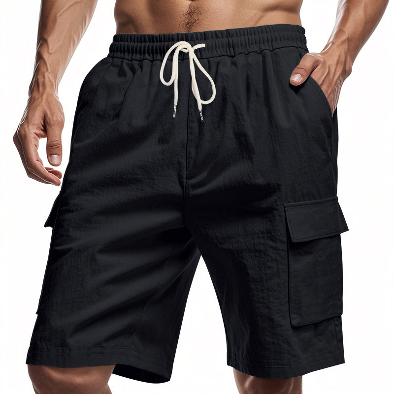 Herren Cargo-Shorts mit mehreren praktischen Taschen und elastischem Bund