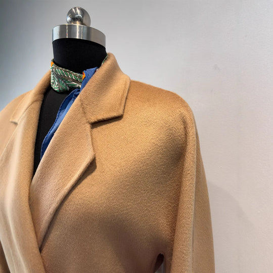 Damen Eleganter Maßgeschneiderter Wickelmantel Shop Nory
