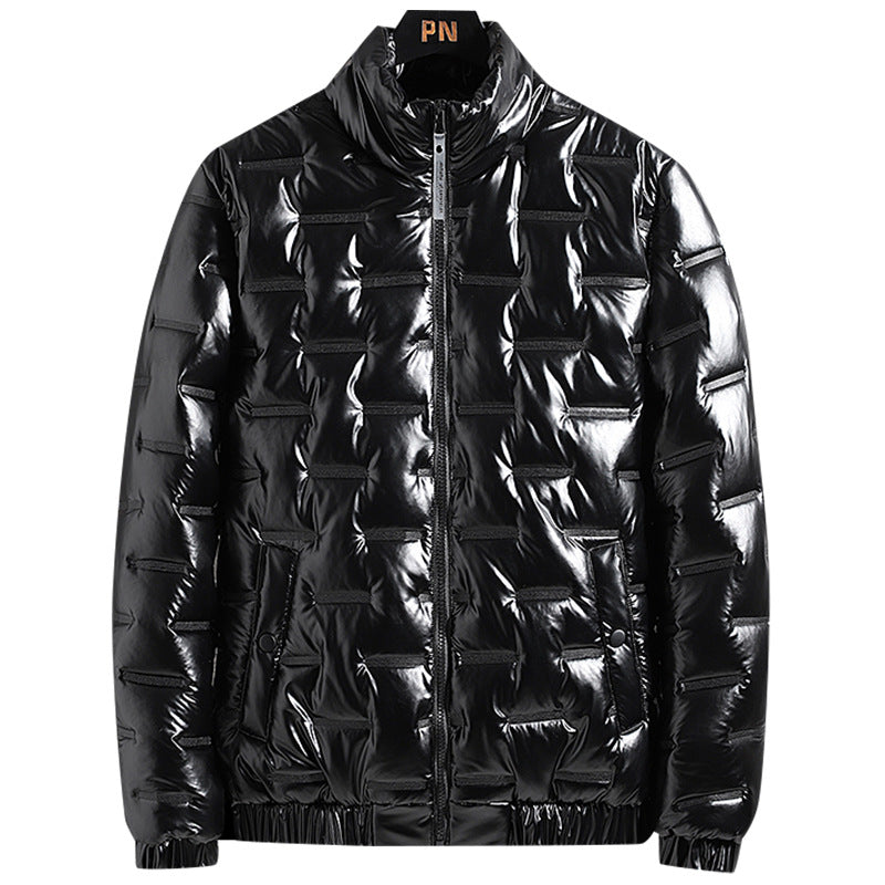 Herren Metallic-gesteppte Thermoisolierte Steppjacke mit hohem Stehkragen Shop Nory