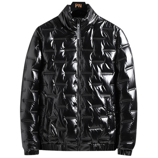 Herren Metallic-gesteppte Thermoisolierte Steppjacke mit hohem Stehkragen Shop Nory