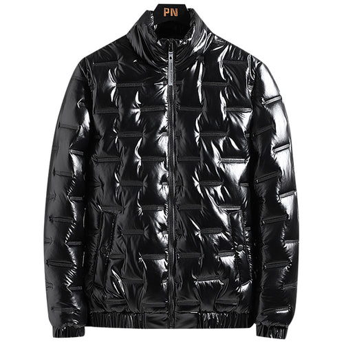 Herren Metallic-gesteppte Thermoisolierte Steppjacke mit hohem Stehkragen Shop Nory
