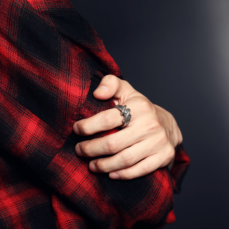 Damen Offener Ring im geflochtenen Design Shop Nory