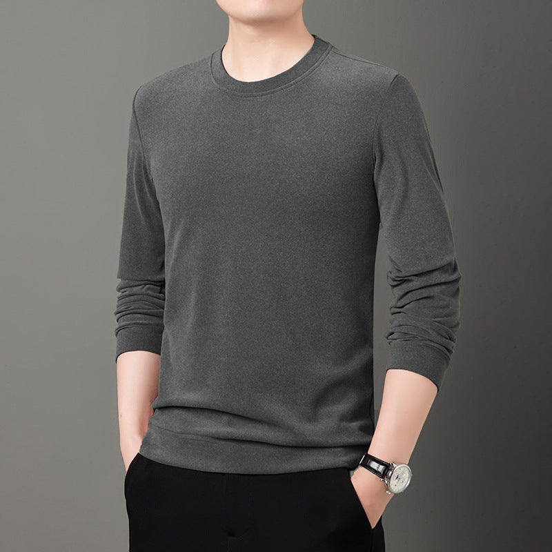 Herren Feiner Rundhals-Pullover aus leichtem Stretch-Strick mit schmaler Silhouette Shop Nory