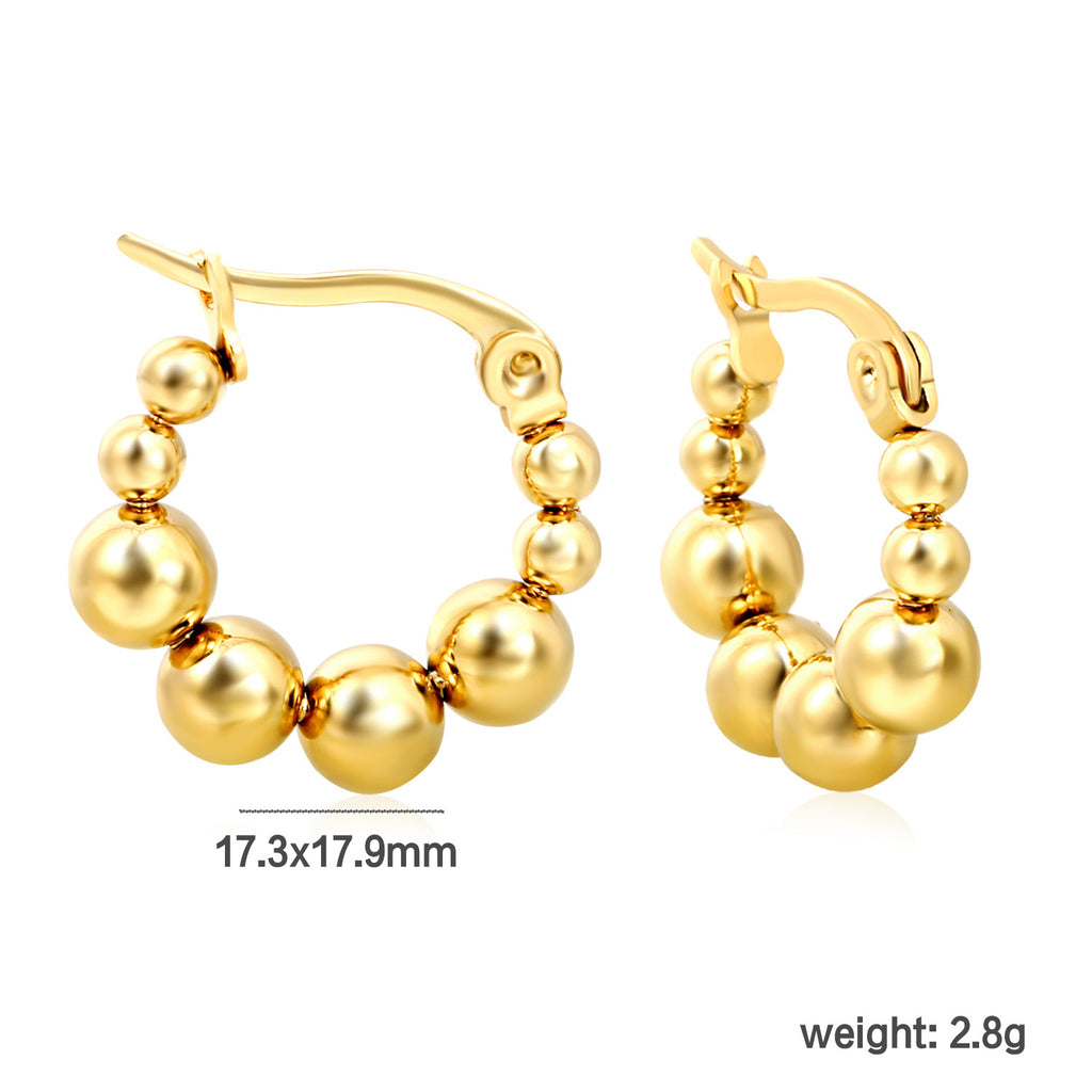 Damen Creolen mit elegantem Perlen-Design Shop Nory