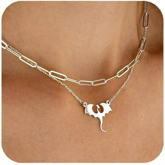 Damen Drachenmotiv Halskette Shop Nory
