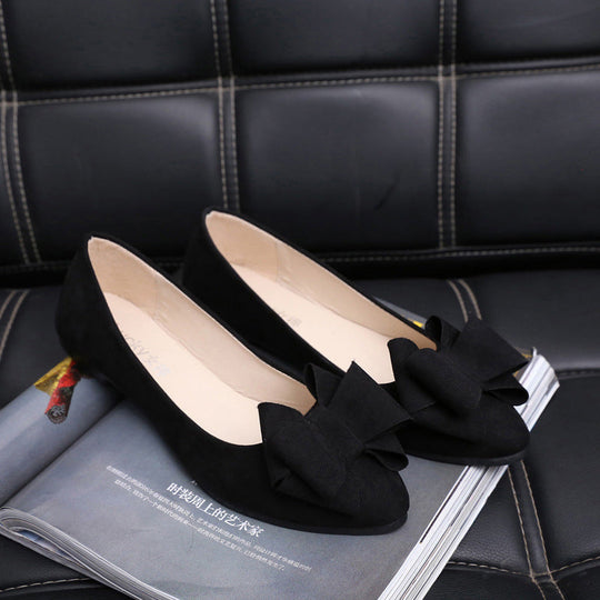Damen Ballerina mit dekorativen Schleifenapplikationen und bequemer Passform Shopnory